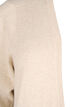 Ribbestrikket cardigan med lommer, Beige, Packshot image number 2