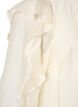 Bluse med rysjer og ballongfasong, Vanilje, Packshot image number 3