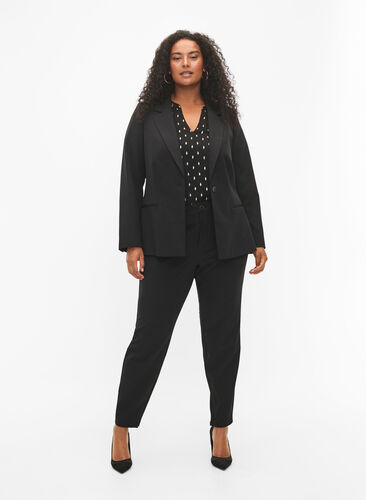 Blazer som lukkes med én knapp, Black, Model image number 2