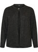 Strikket cardigan med rund hals og knappelukking, Gr&aring;, Packshot image number 0