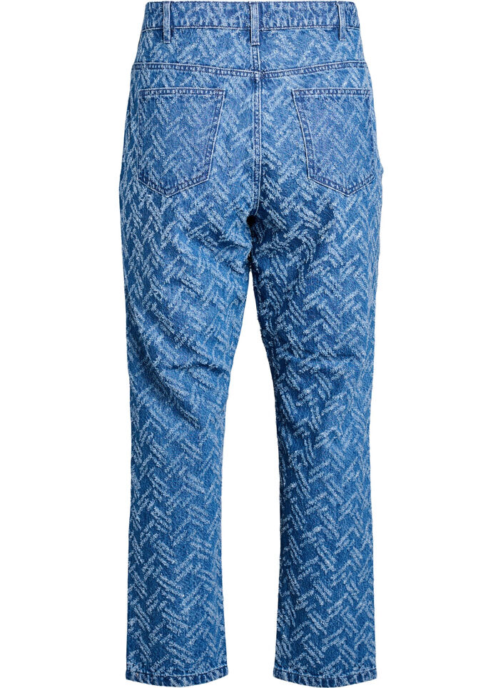 Mille-jeans med teksturert mønster, B.D. ZigZag, Packshot