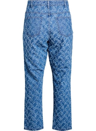 Zizzi Mille-jeans med teksturert mønster, B.D. ZigZag, Packshot image number 1