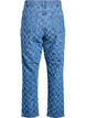 Mille-jeans med teksturert mønster, Blå, Packshot image number 1