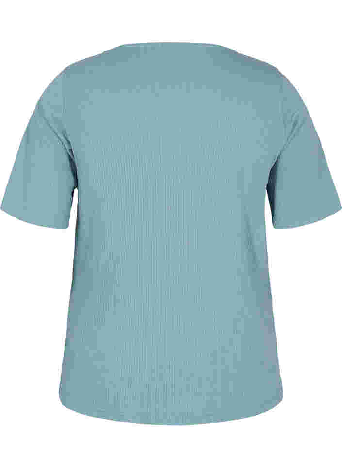 T-skjorte med knapper, Goblin Blue, Packshot image number 1