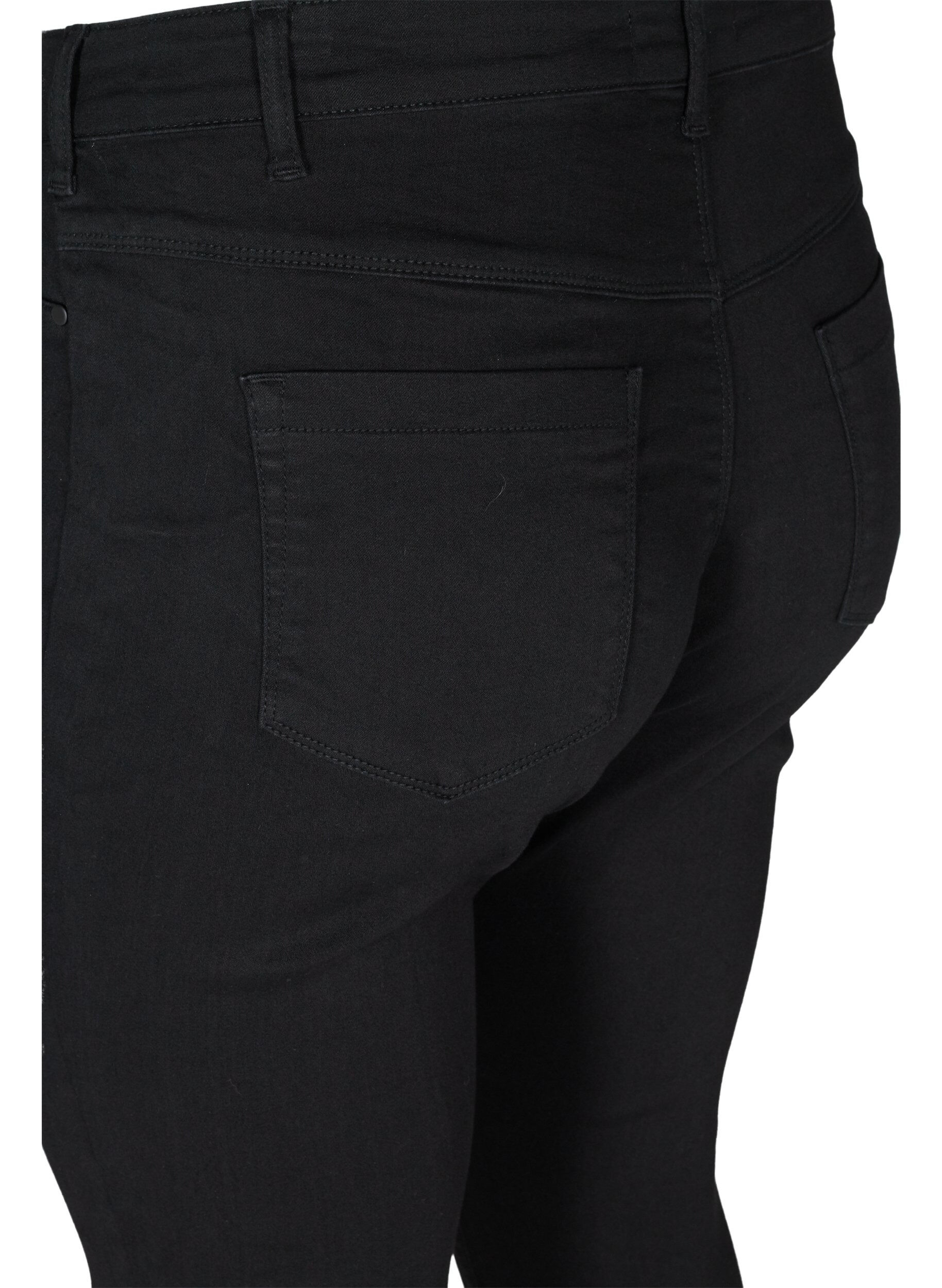 ZizziJeggings i bomullsblanding, Black, Packshot image number 3