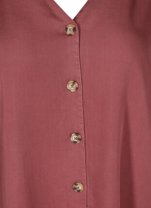 Skjorte i lyocell med v-hals, Wild Ginger, Packshot image number 2