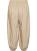Ballongbukser med lommer og elastisk midje, Beige, Packshot image number 1
