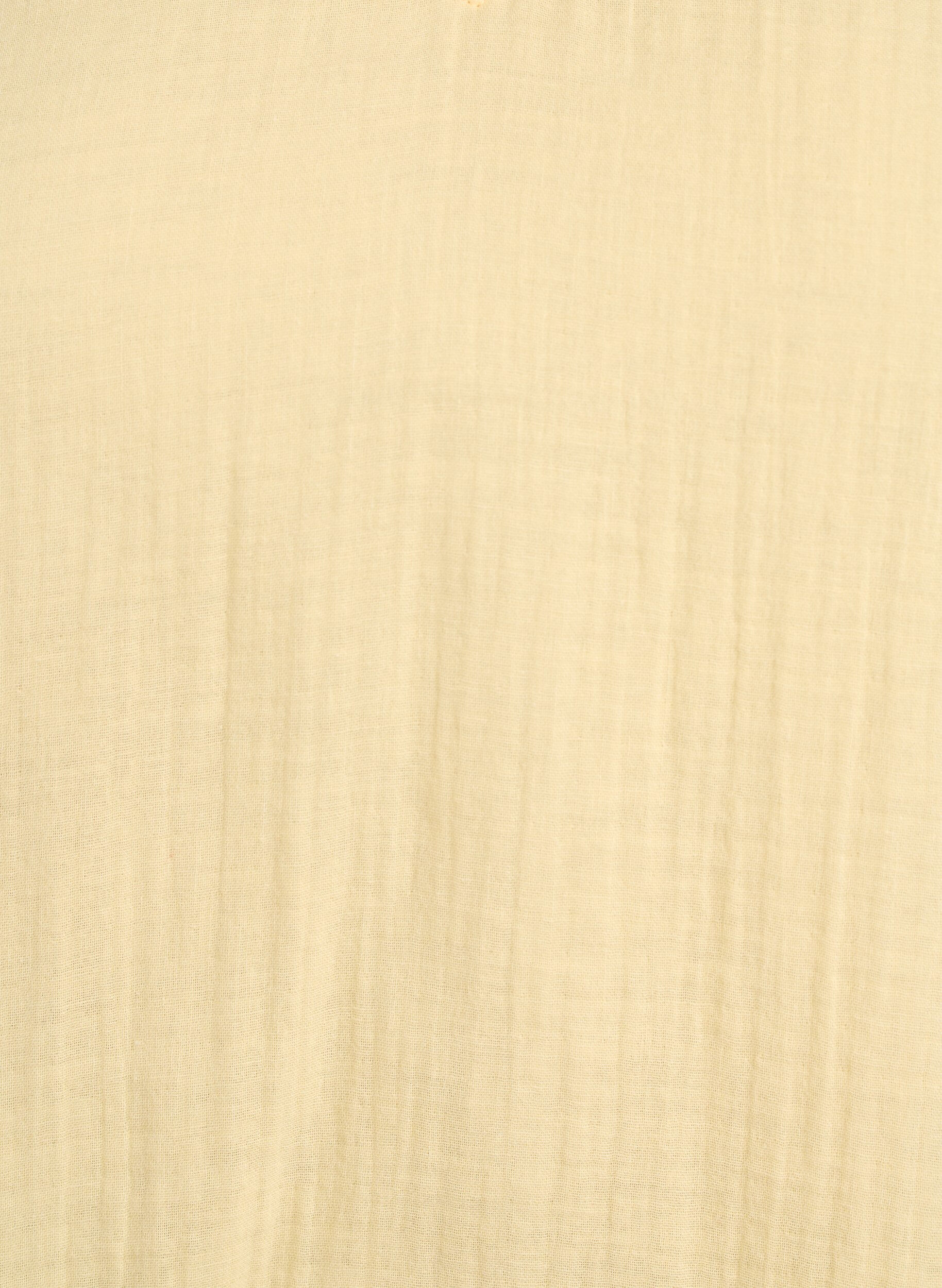 ZizziErmel&oslash;s topp i bomullsmusselin med volanger, Gul, Packshot image number 2