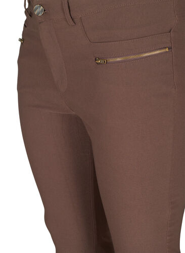 Cropped bukser med glidelåsdetaljer, Shopping Bag, Packshot image number 2