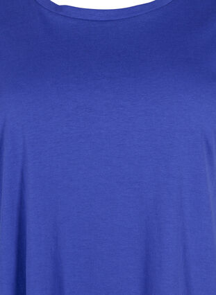 Kortermet T-skjorte i bomullsblanding, Royal Blue, Packshot image number 2