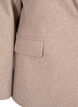 Melert blazer med splitt, Pumice Stone Mel., Packshot image number 3