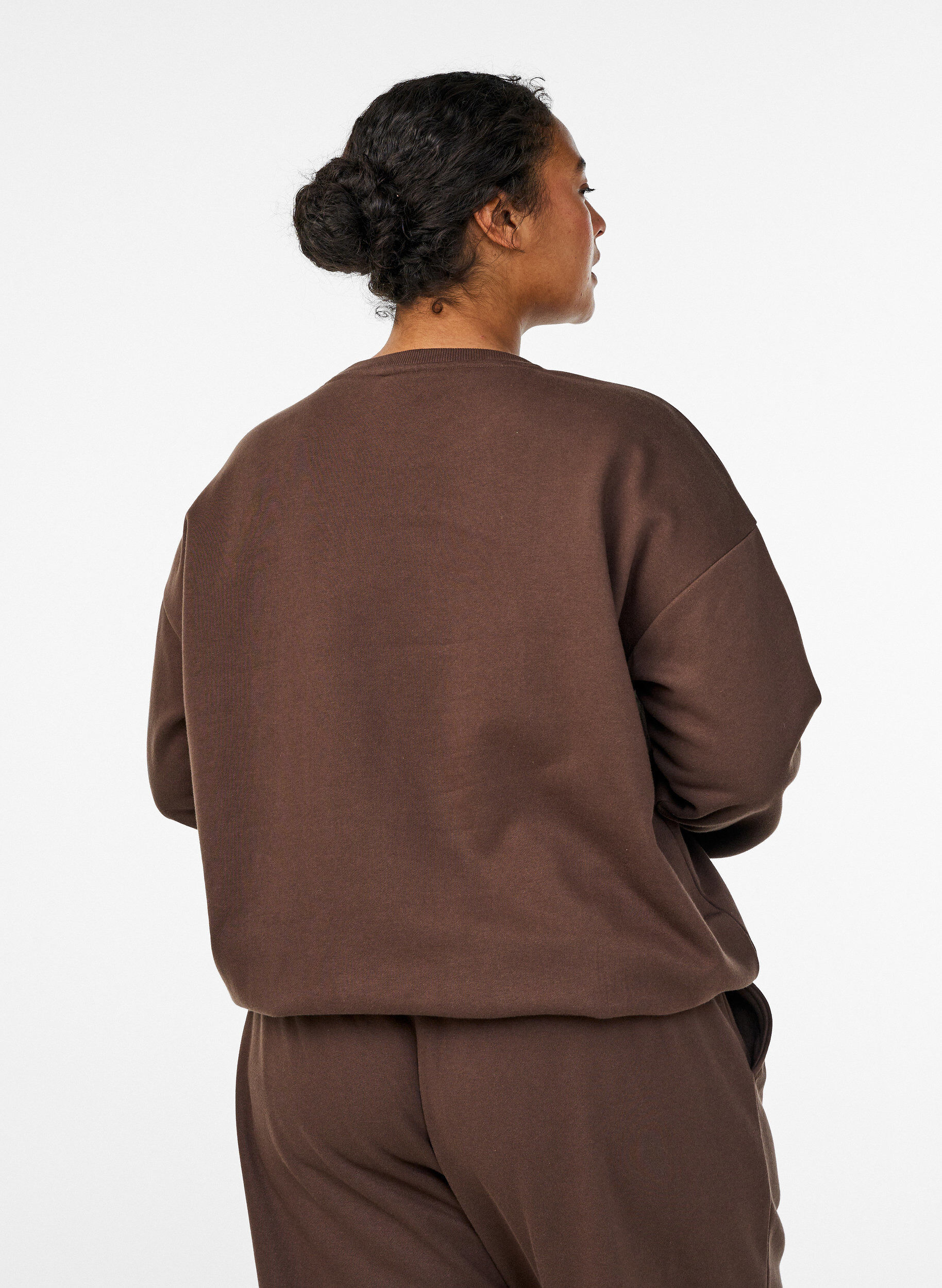 ZizziGenser med motiv, Brun, Model image number 2