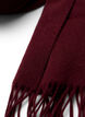 Ullskjerf med frynser, Rød, Packshot image number 1
