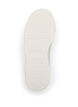 Wide fit - Imitert skinntrenere med stikningsdetaljer, Hvit, Packshot image number 4