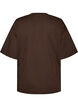 Oversized T-skjorte med stort fototrykk, Brun, Packshot image number 1