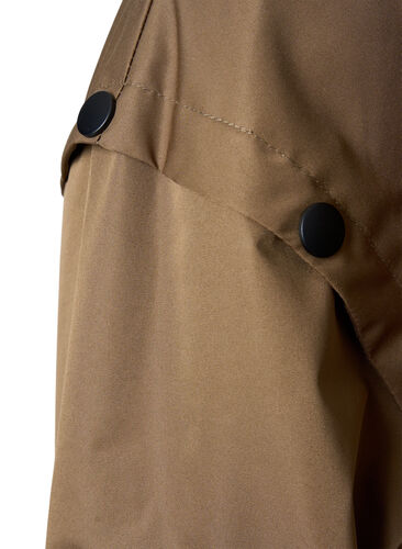 Vindtett parkas med justerbar midje, Teak, Packshot image number 2