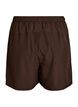 Treningsshorts med innershorts og en lomme til telefonen, Brun, Packshot image number 1