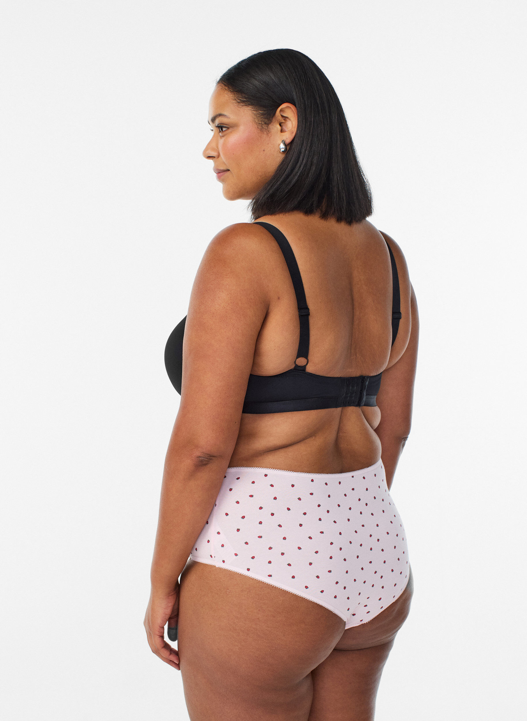 Zizzi 7-pack hipstertruse med vanlig midje, R&oslash;d, Model image number 1