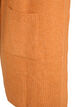Ribbestrikket cardigan med lommer, Orange, Packshot image number 3