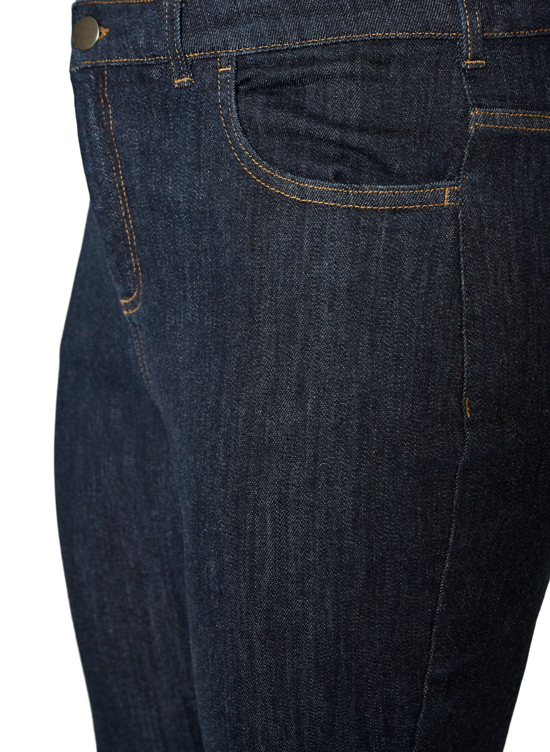 ZizziEllen bootcut-jeans med h&oslash;y midje, Bl&aring;, Packshot image number 2