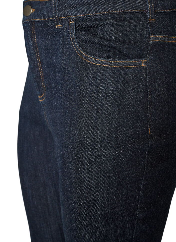 Ellen bootcut-jeans med h&oslash;y midje, Bl&aring;, Packshot image number 2