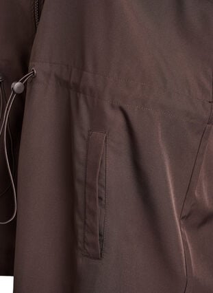 Zizzi Ermeløs vest med elastisk midje, Brun, Packshot image number 3