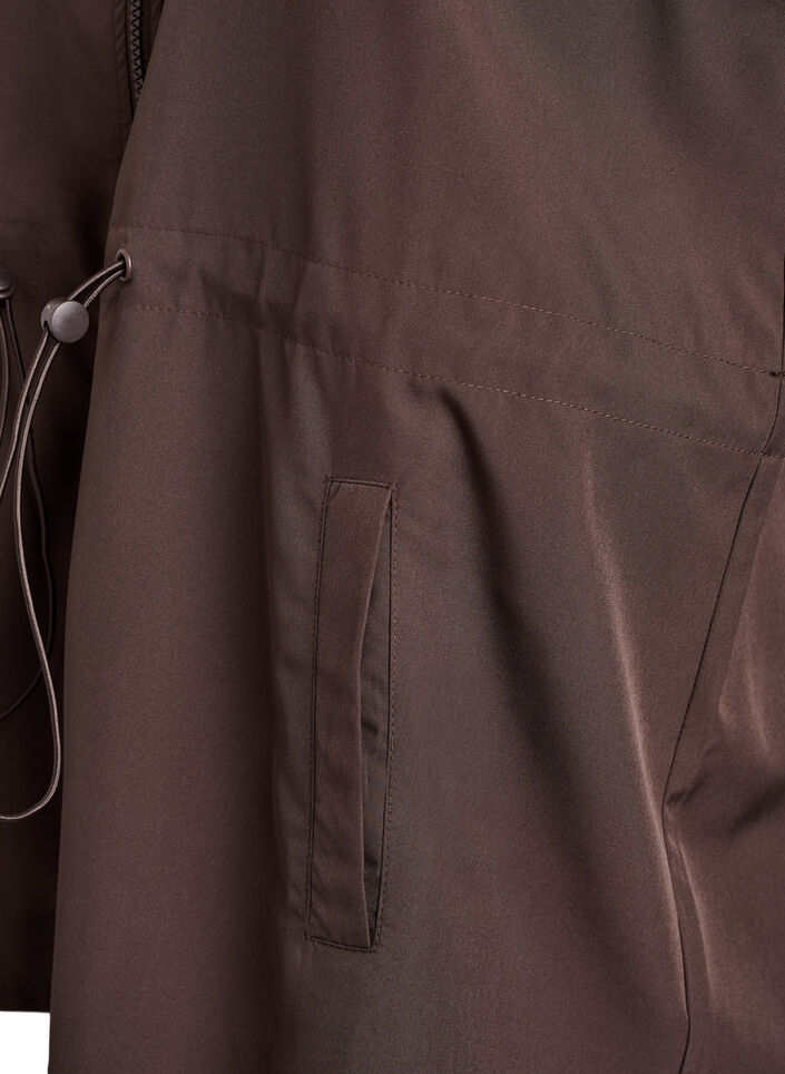 Ermeløs vest med elastisk midje, Brun Ermeløs vest med elastisk midje, Brun, Packshot