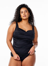 Tankini med blonder, Svart Tankini med blonder, Svart, Model