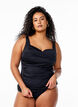 Tankini med blonder, Svart, Model image number 0