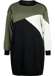 Lang genser med colorblock, Kalamata Color B. 