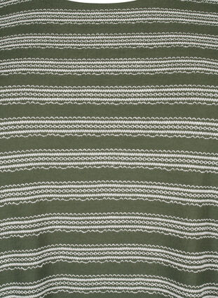 Bluse med lange ermer og stripete mønster, Thyme w. Stripe, Packshot image number 2