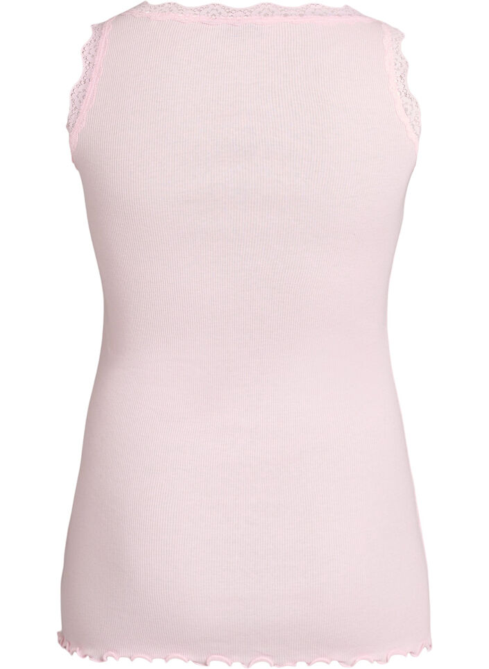 Topp med blondekant, Rosa, Packshot image number 1