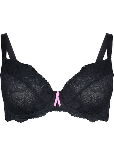 Support the breasts - blonde-BH med bøyle, Black, Packshot image number 0