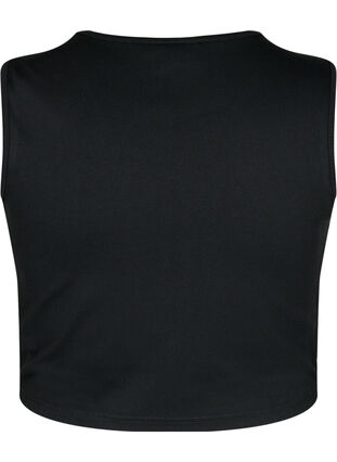 Zizzi Kort topp med åpen detalj i siden, Black, Packshot image number 1