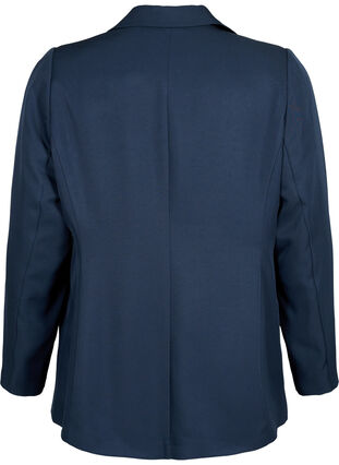 FLASH - Enkel blazer med knapp, Navy Blazer, Packshot image number 1