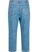 Cropped Mille jeans med høyt liv, Light blue denim, Packshot image number 1