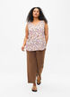 Blomstret topp med V-hals, Off White Flower AOP, Model image number 2