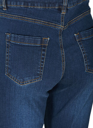 Ellen bootcut jeans med høyt liv, Dark Blue, Packshot image number 3