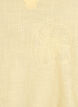 Bluse i bomull med broderte detaljer og 3/4 ermer, Gul, Packshot image number 2