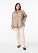 Kort trenchcoat med klassiske detaljer, Grå, Model image number 1