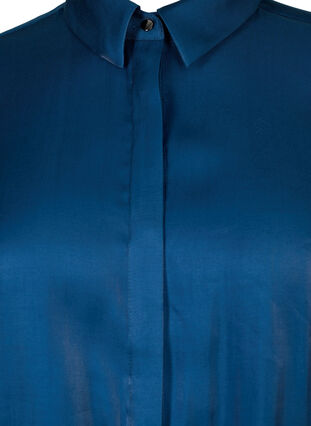 Skjorte i viskose med volanger, Titan, Packshot image number 2