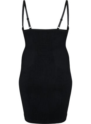 Zizzi Shapewear underkjole med tynne stropper, Svart, Packshot image number 1