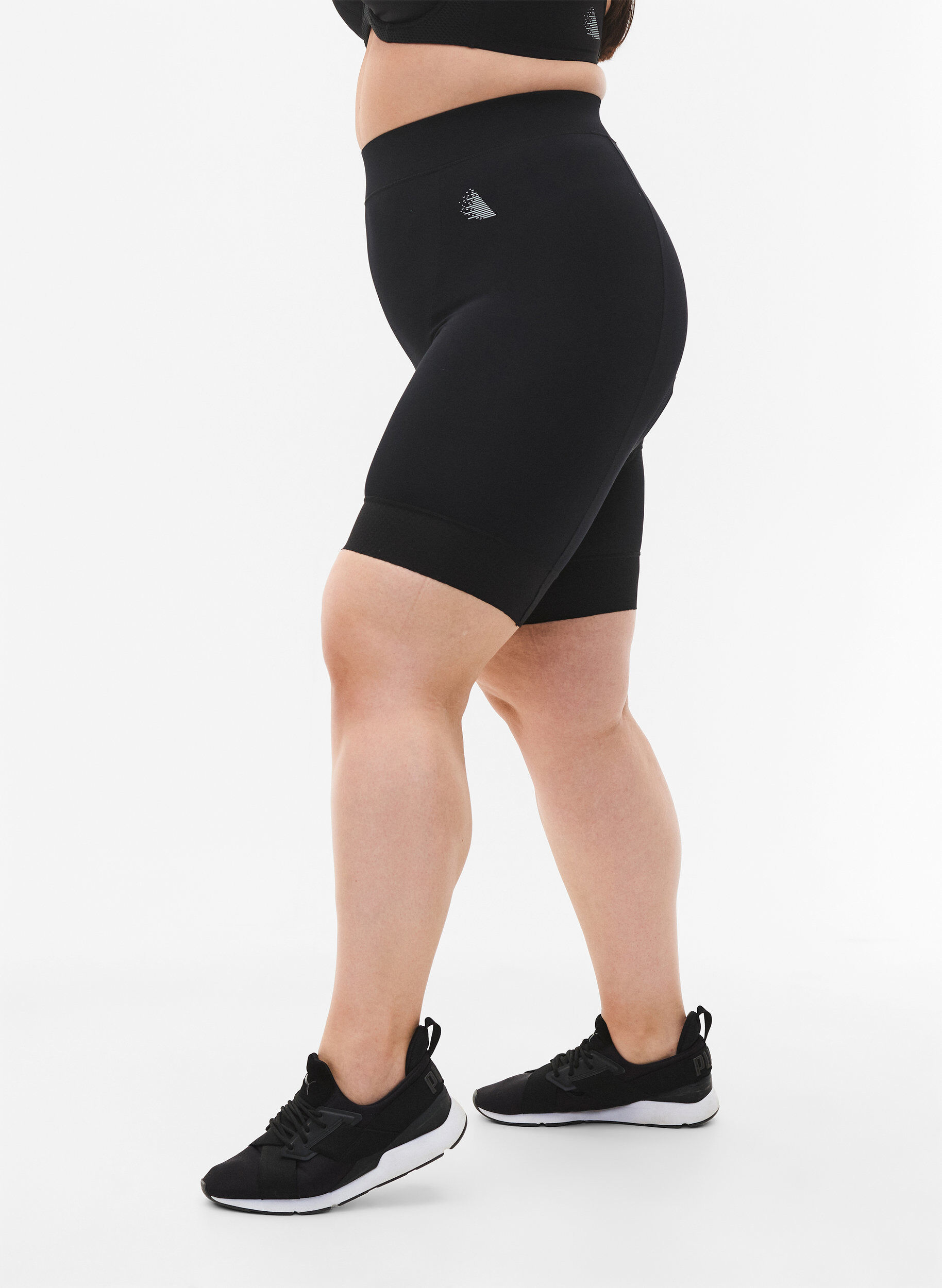 Zizzi Sykkel- /spinningshorts, Black, Model image number 0