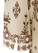 Kjole med ornamentm&oslash;nster og krage med rysjer, Beige, Packshot image number 3