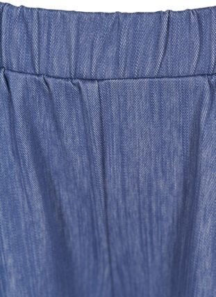 3/4 bukser med elastikk, Blue denim, Packshot image number 2