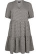 Flash - Kjole i A-linje med trykk, Black White Graphic, Packshot image number 0