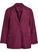 Blazer med lommer og splitter, M&oslash;rk Bordeaux, Packshot image number 0
