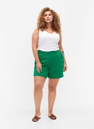 Shorts med lommer og løs passform, Jolly Green, Model image number 3