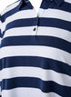 Langermet poloskjorte med striper, Blå, Packshot image number 2