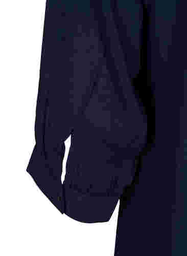 Tunika i viskose med 3/4-ermer, Navy Blazer, Packshot image number 3